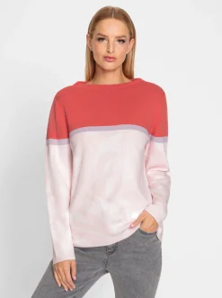 Pullover|heine Pullover grapefruit-flieder-gemustert