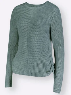 Pullover| Pullover jade-ecru-meliert