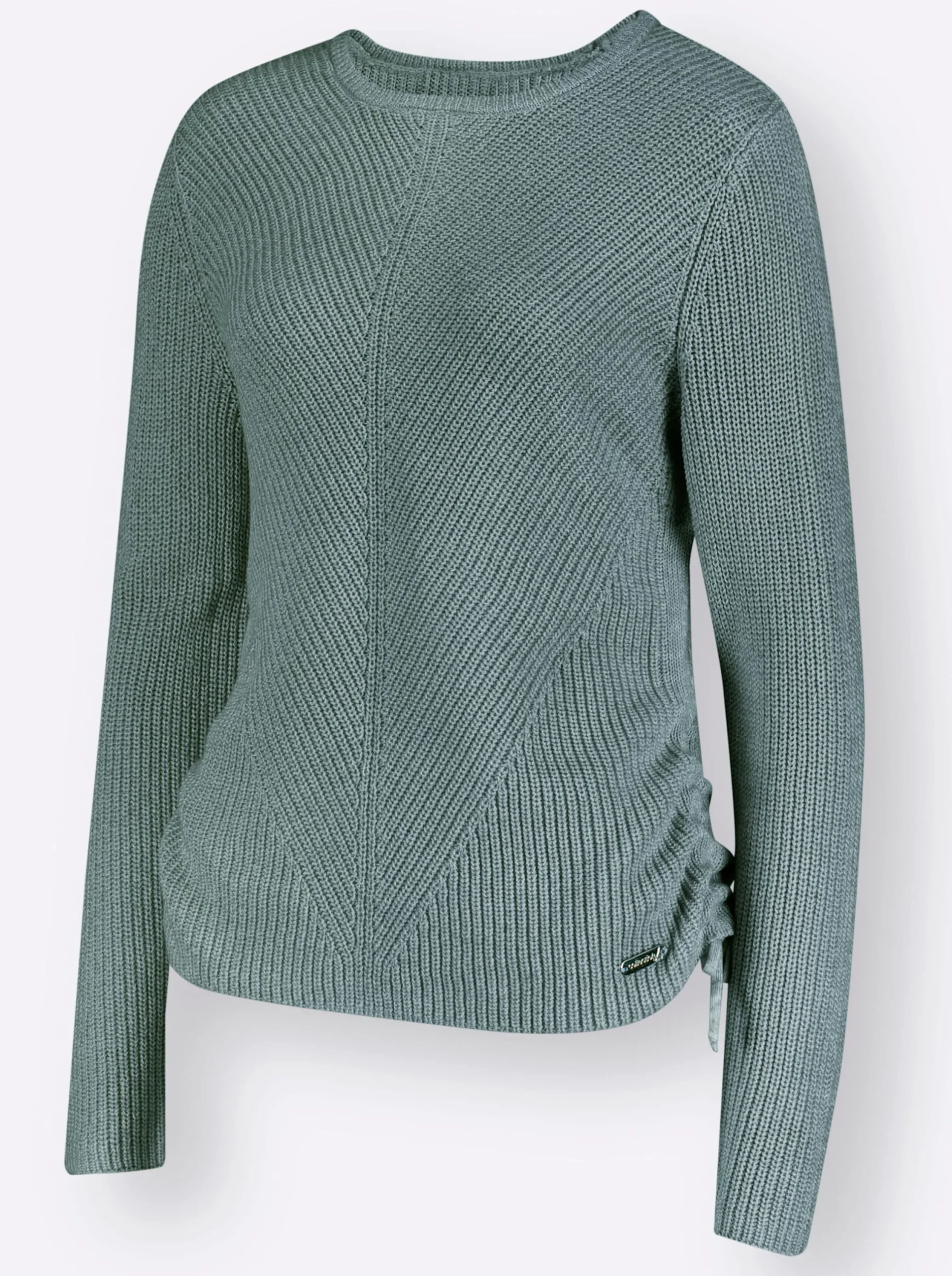 Pullover| Pullover jade-ecru-meliert