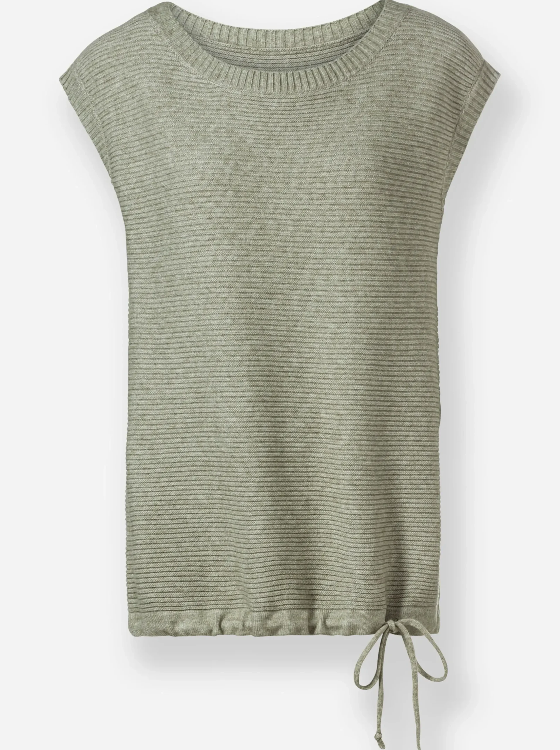 Pullover| Pullunder khaki-meliert