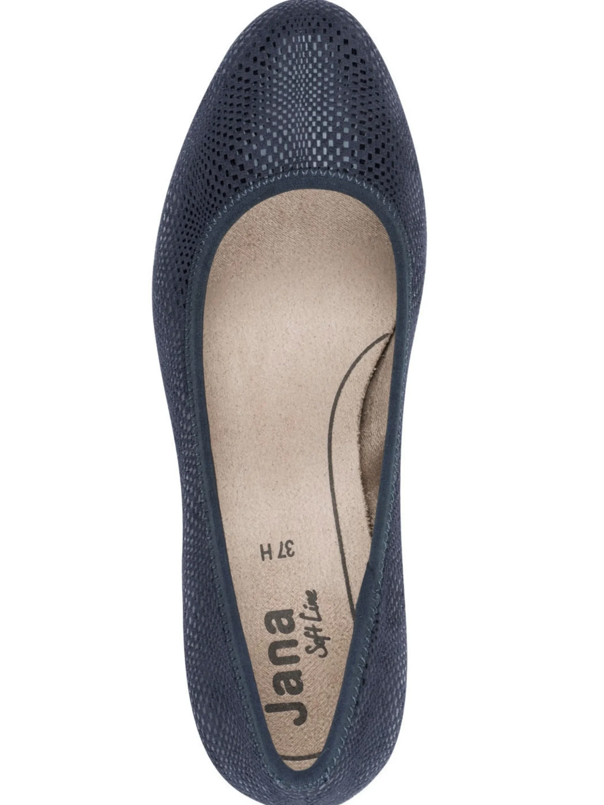 Pumps|Jana Pumps mit Reptil-Prägung nachtblau