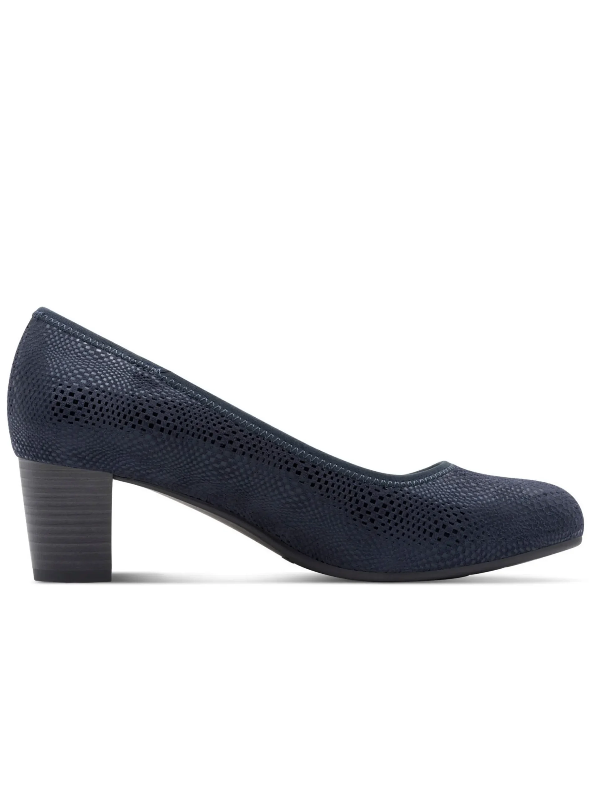 Pumps|Jana Pumps mit Reptil-Prägung nachtblau