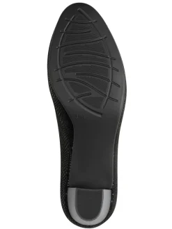 Pumps|Jana Pumps mit Reptil-Prägung schwarz