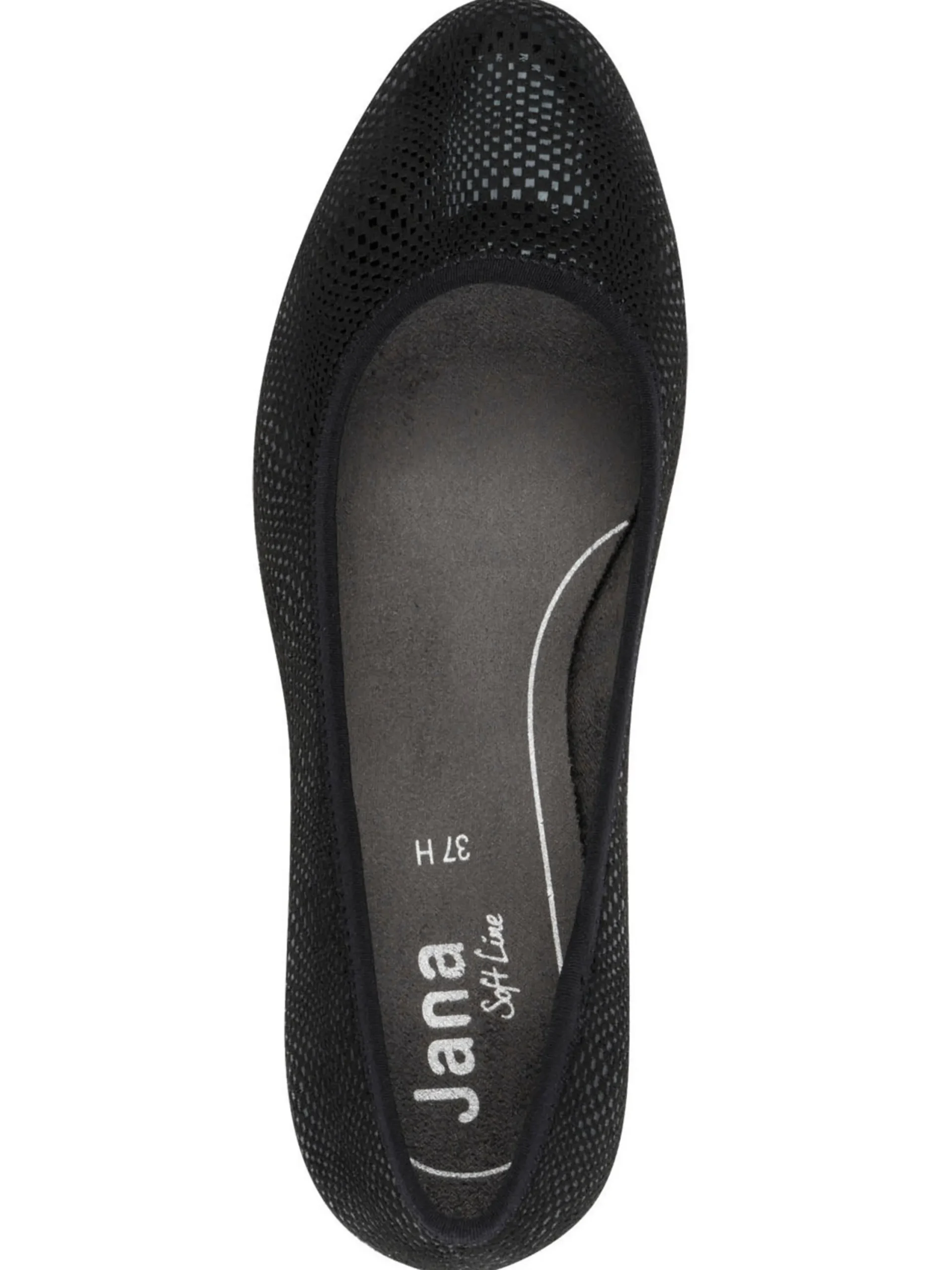 Pumps|Jana Pumps mit Reptil-Prägung schwarz