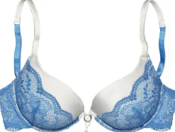 Bhs|LASCANA Push-up-BH creme-blau