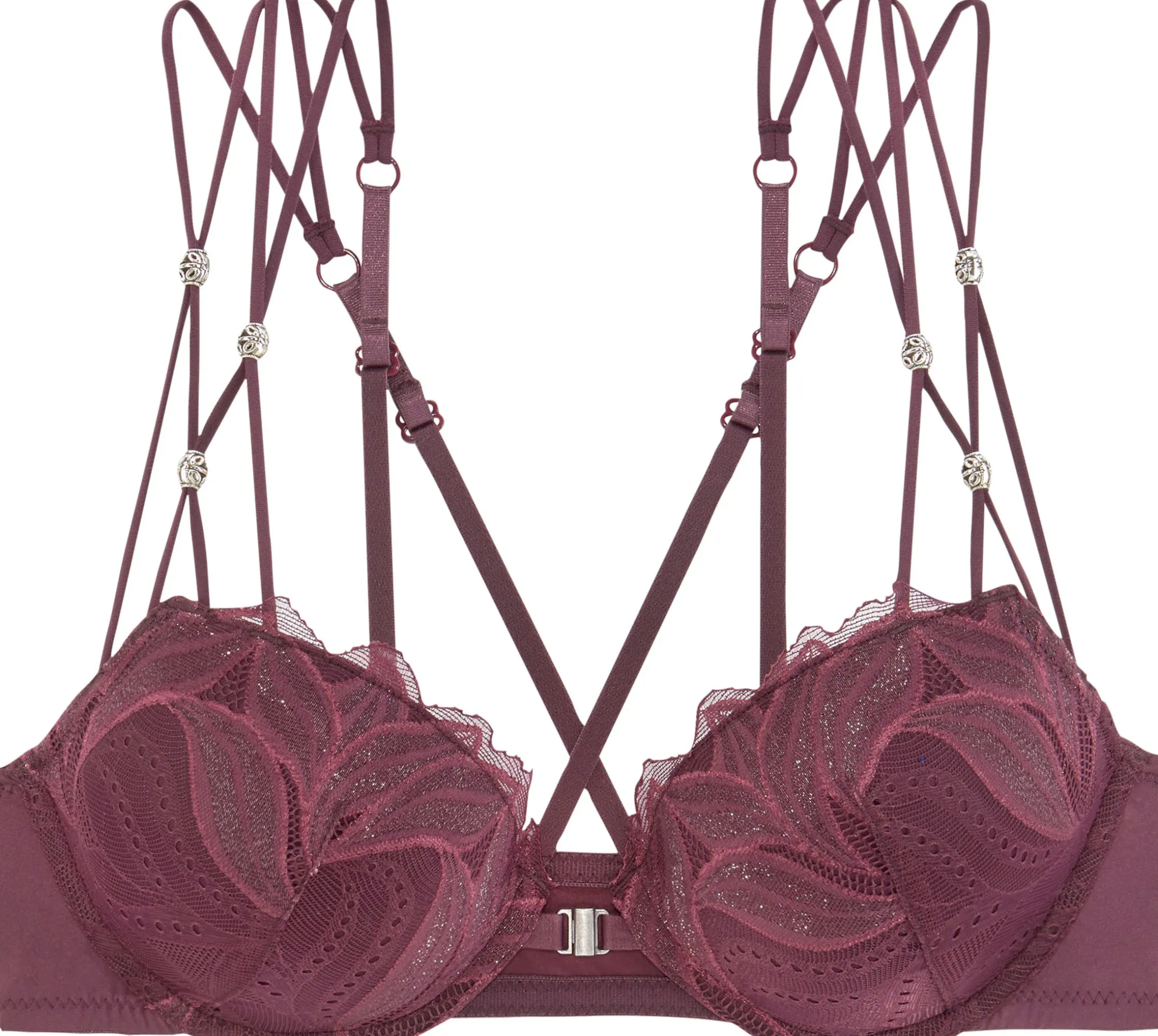 Bhs|Nuance Push-up-BH weinrot