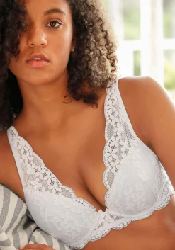 Bhs|petite fleur Push-up-BH weiß+schwarz