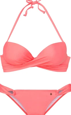 Bikinis|s.Oliver Push-Up-Bikini peach