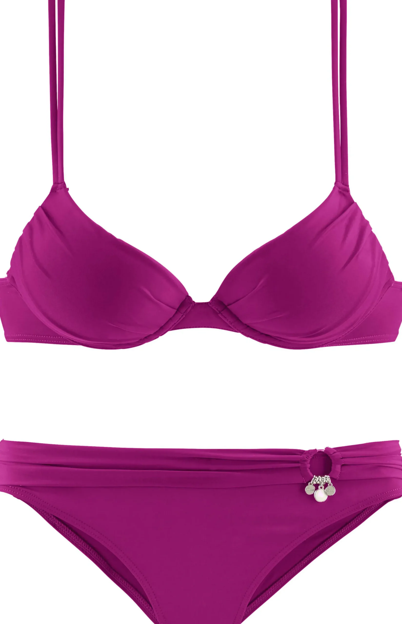 Bikinis|s.Oliver Push-Up-Bikini fuchsia