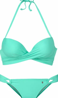 Bikinis|s.Oliver Push-Up-Bikini türkis