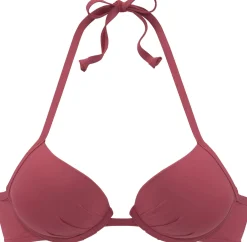 Bikinis|s.Oliver Push-Up-Bikini-Top rostrot