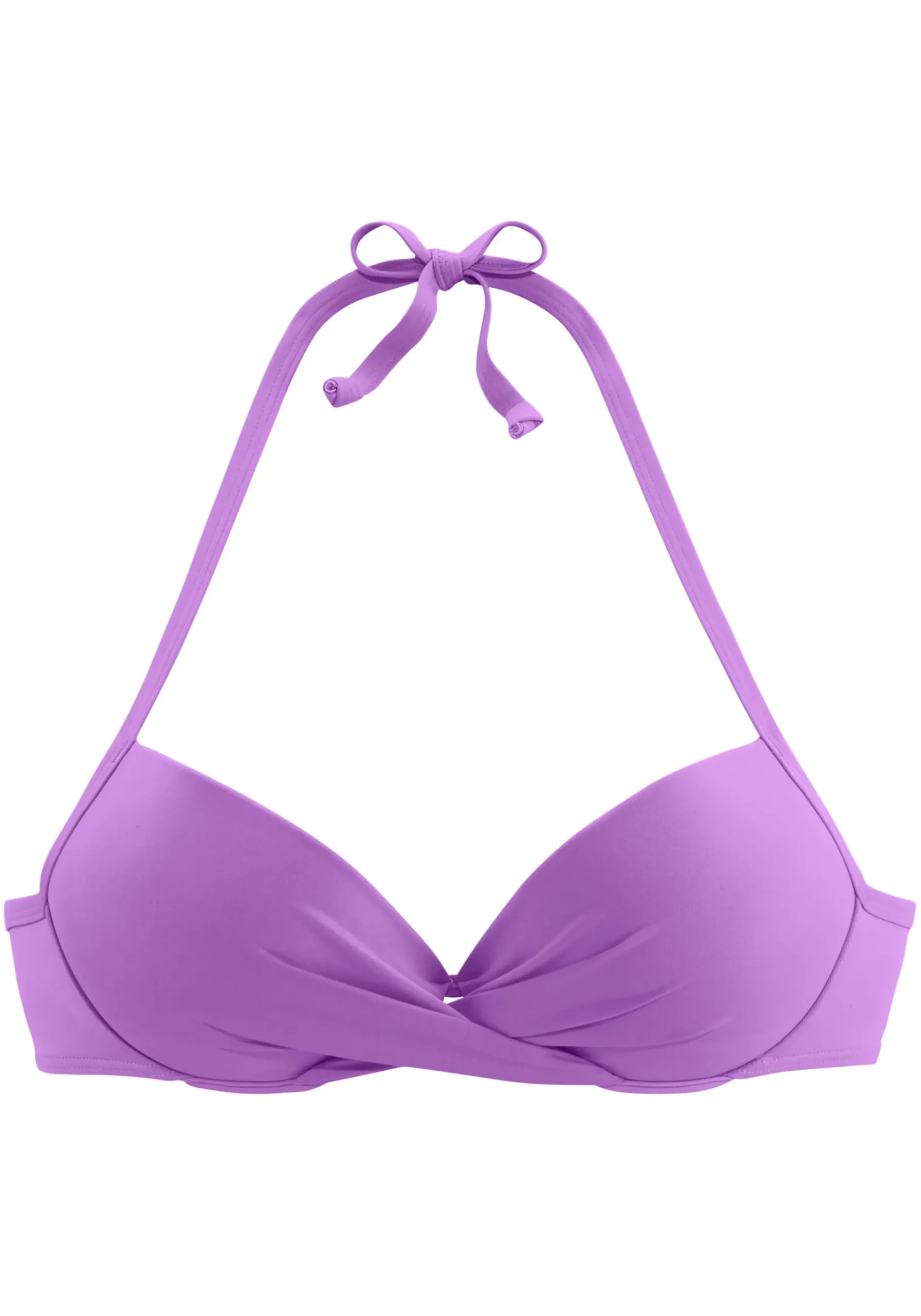 Bikinis|s.Oliver Push-Up-Bikini-Top lila