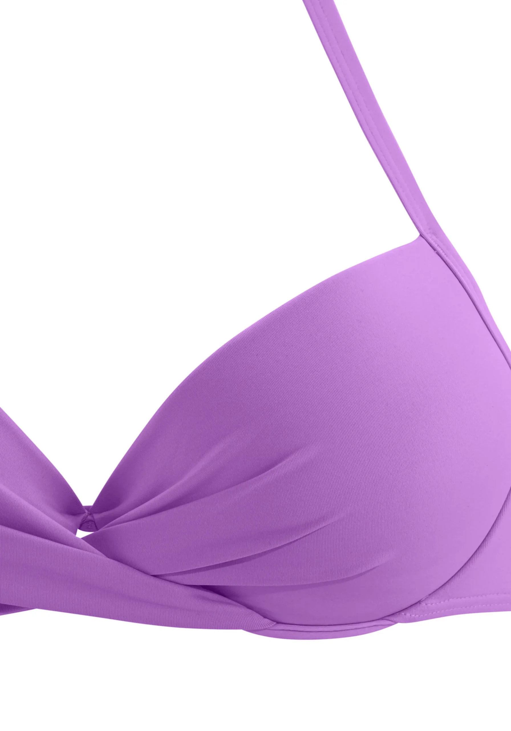 Bikinis|s.Oliver Push-Up-Bikini-Top lila