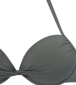 Bikinis|LASCANA Push-Up-Bikini-Top oliv