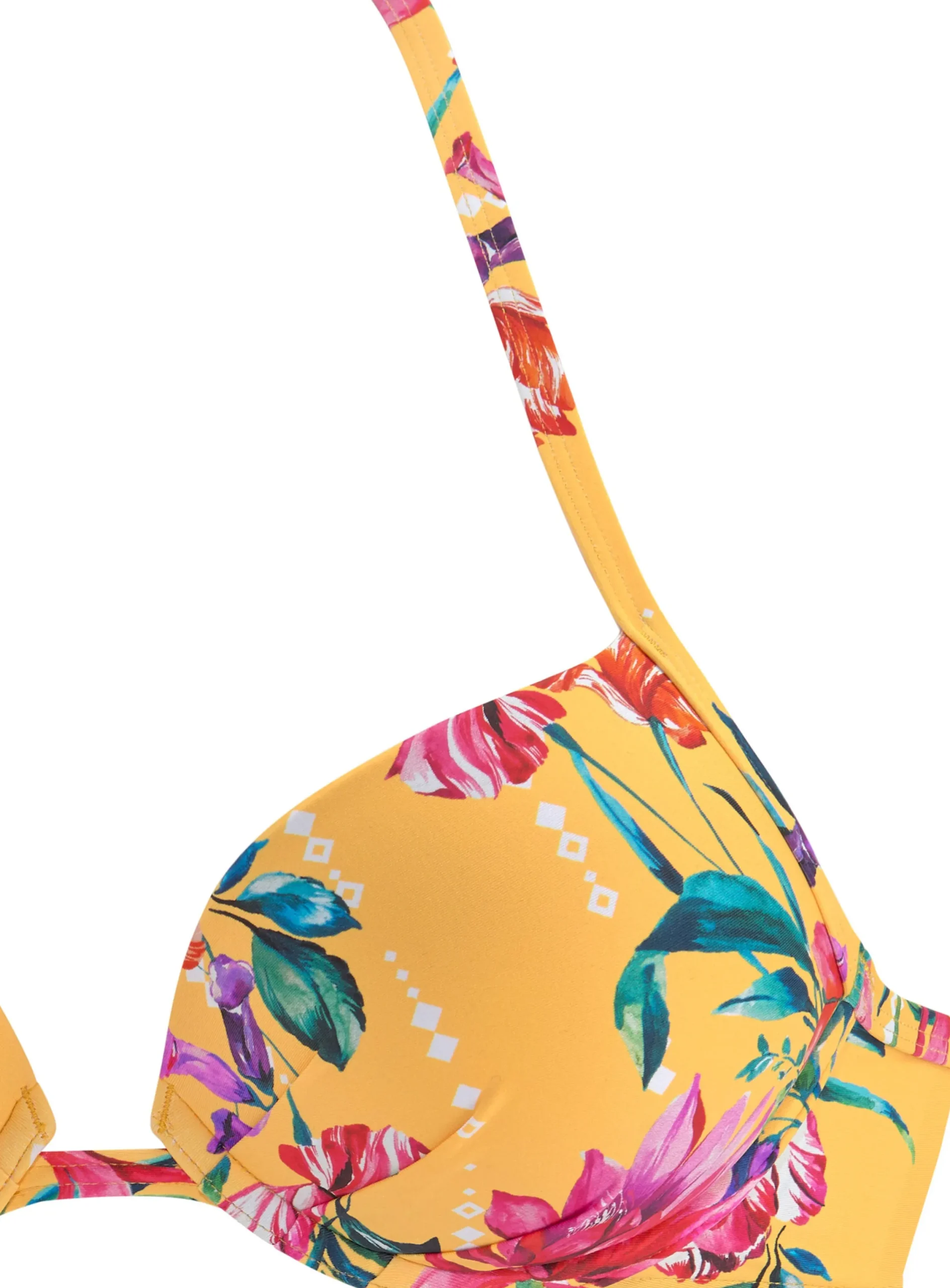 Bikinis|Sunseeker Push-Up-Bikini-Top gelb-bedruckt