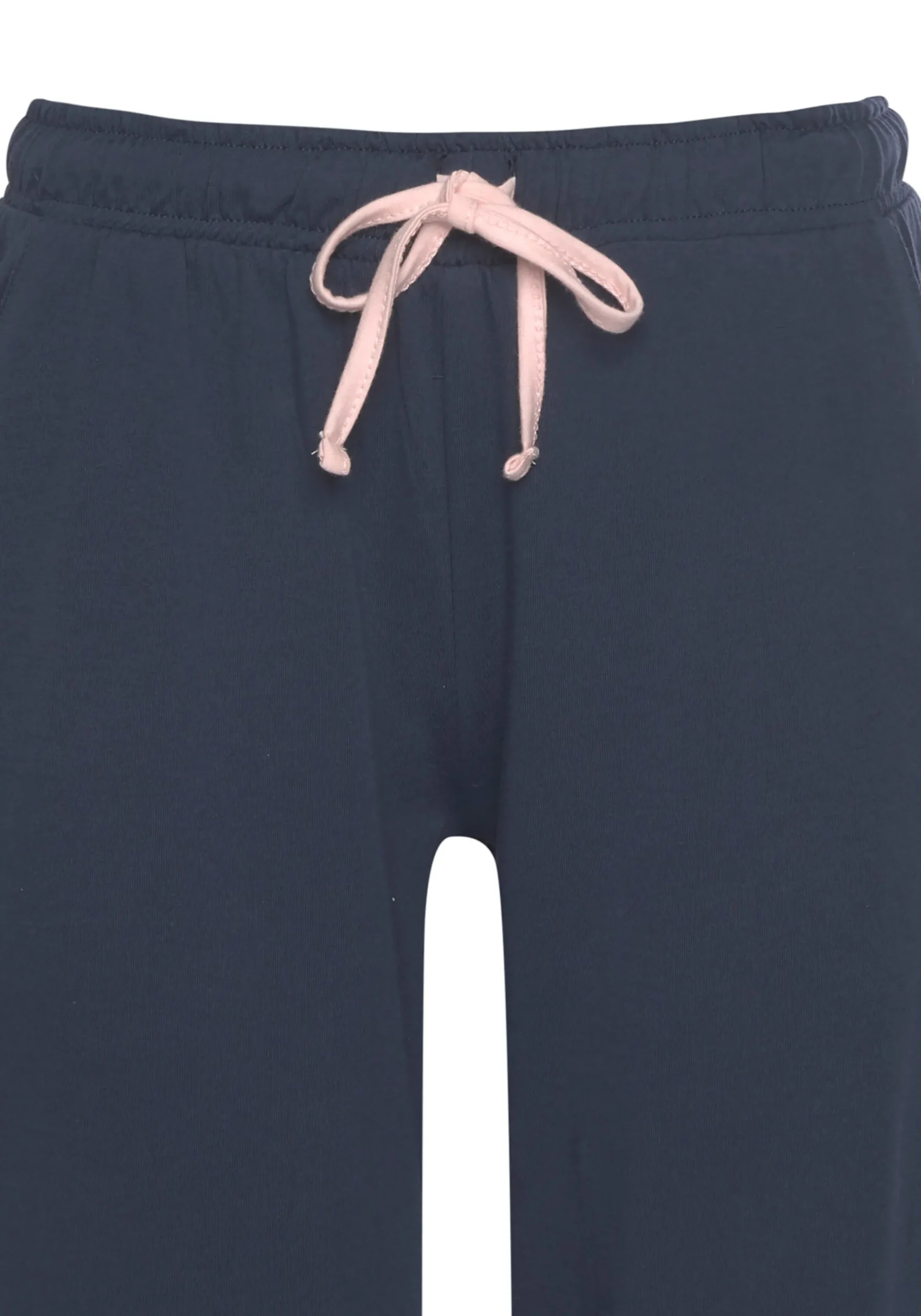 Nachtwäsche|KangaROOS Pyjama rosa-dunkelblau