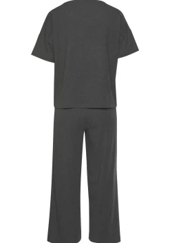 Nachtwäsche|Vivance Dreams Pyjama dunkelgrau