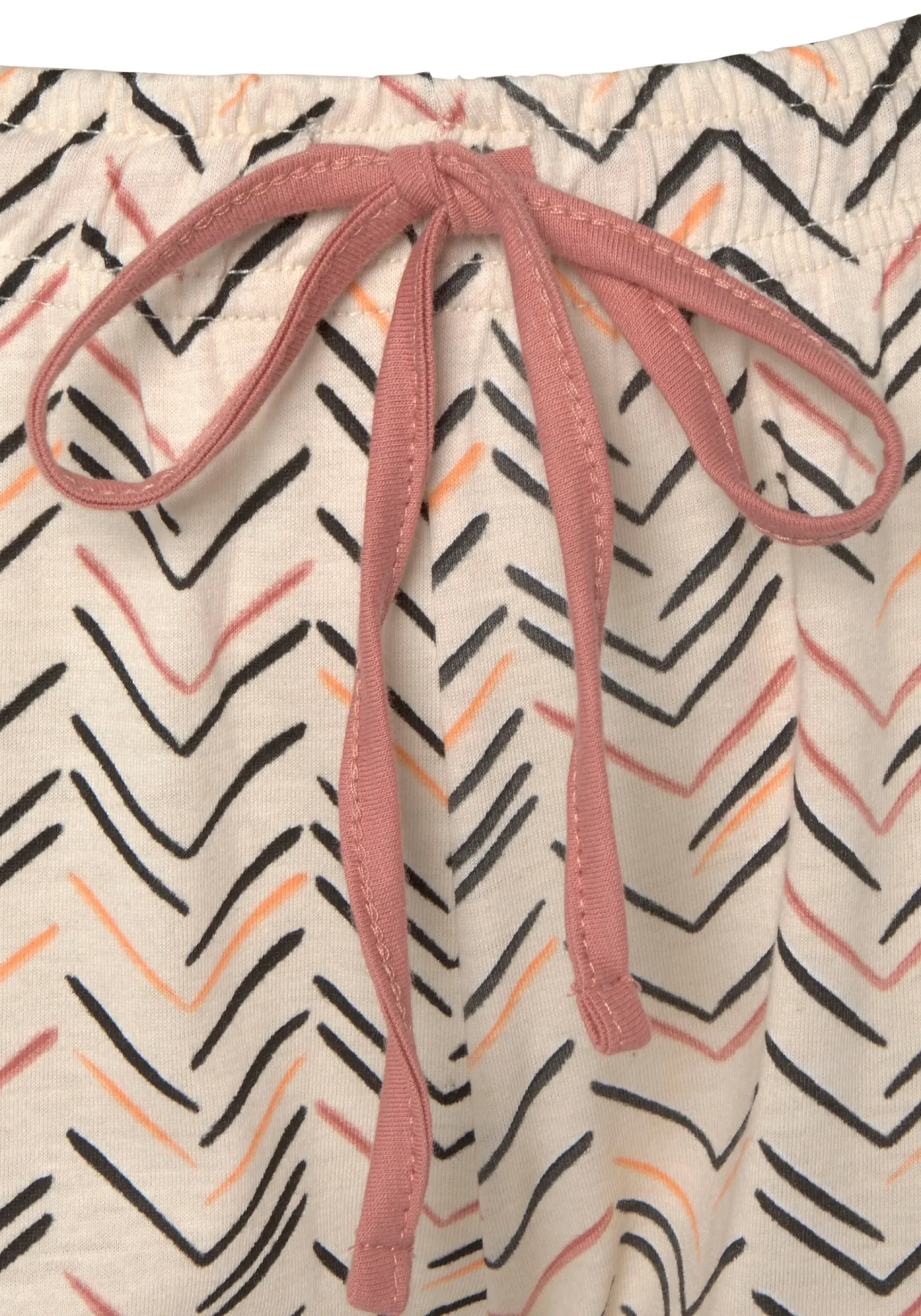 Nachtwäsche|Vivance Dreams Pyjama schwarz-creme