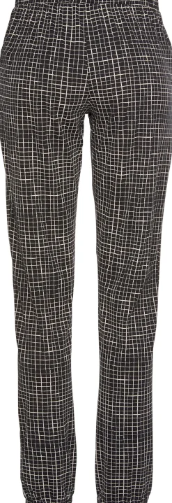 Nachtwäsche|LASCANA Pyjama nude-schwarz-kariert