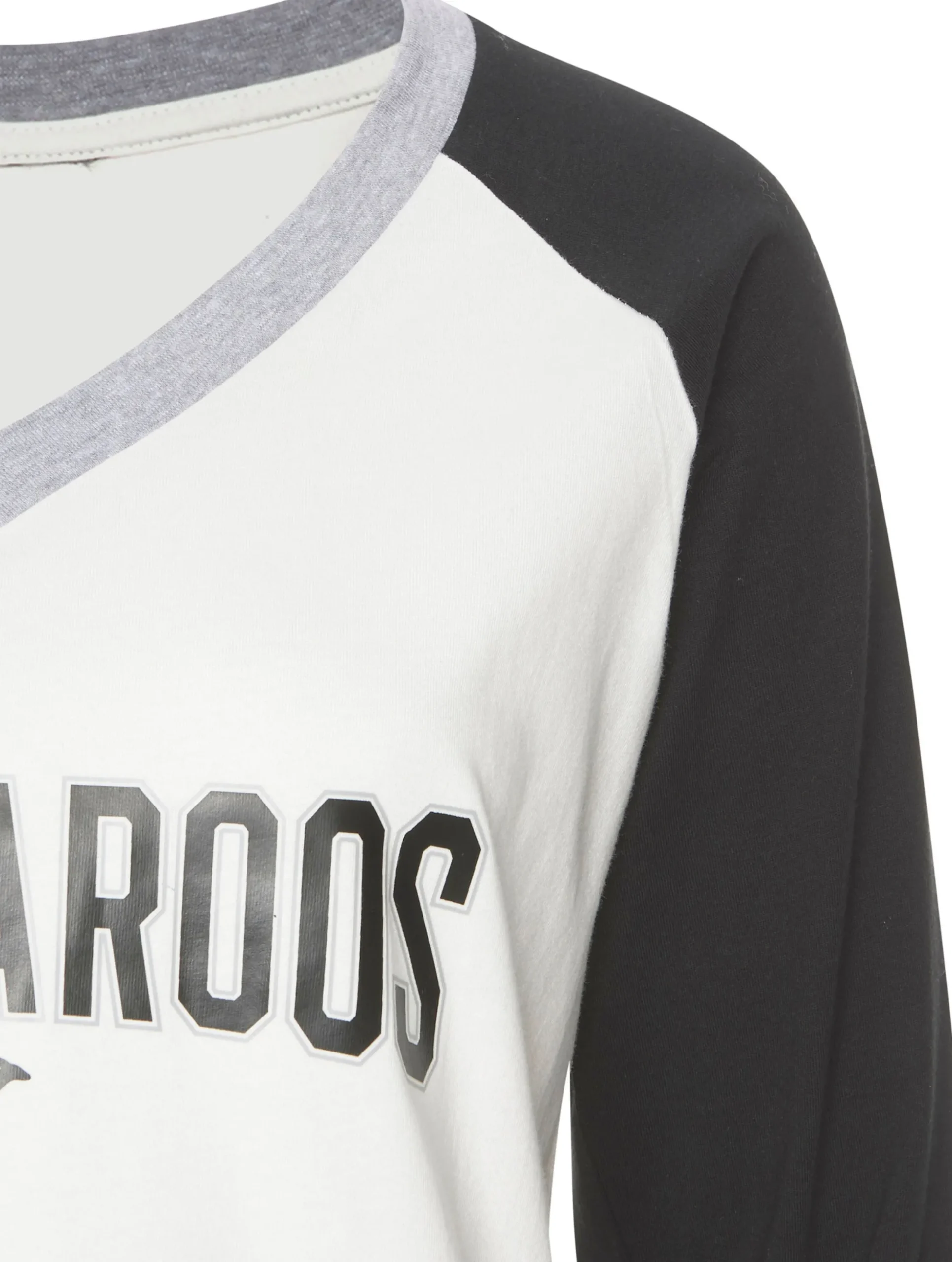 Nachtwäsche|KangaROOS Pyjama schwarz-weiß