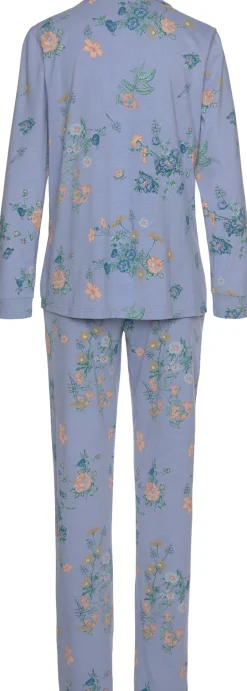 Nachtwäsche|Vivance Dreams Pyjama lavendel-allover-geblümt