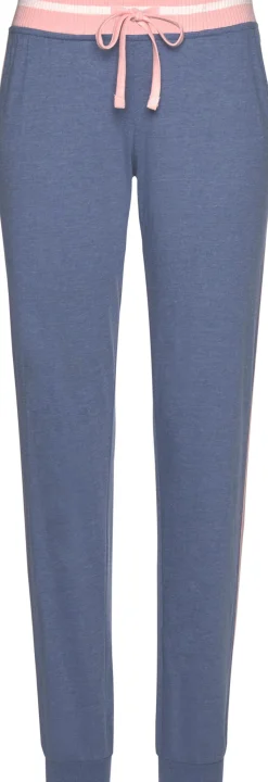 Nachtwäsche|Arizona Pyjama blau-meliert