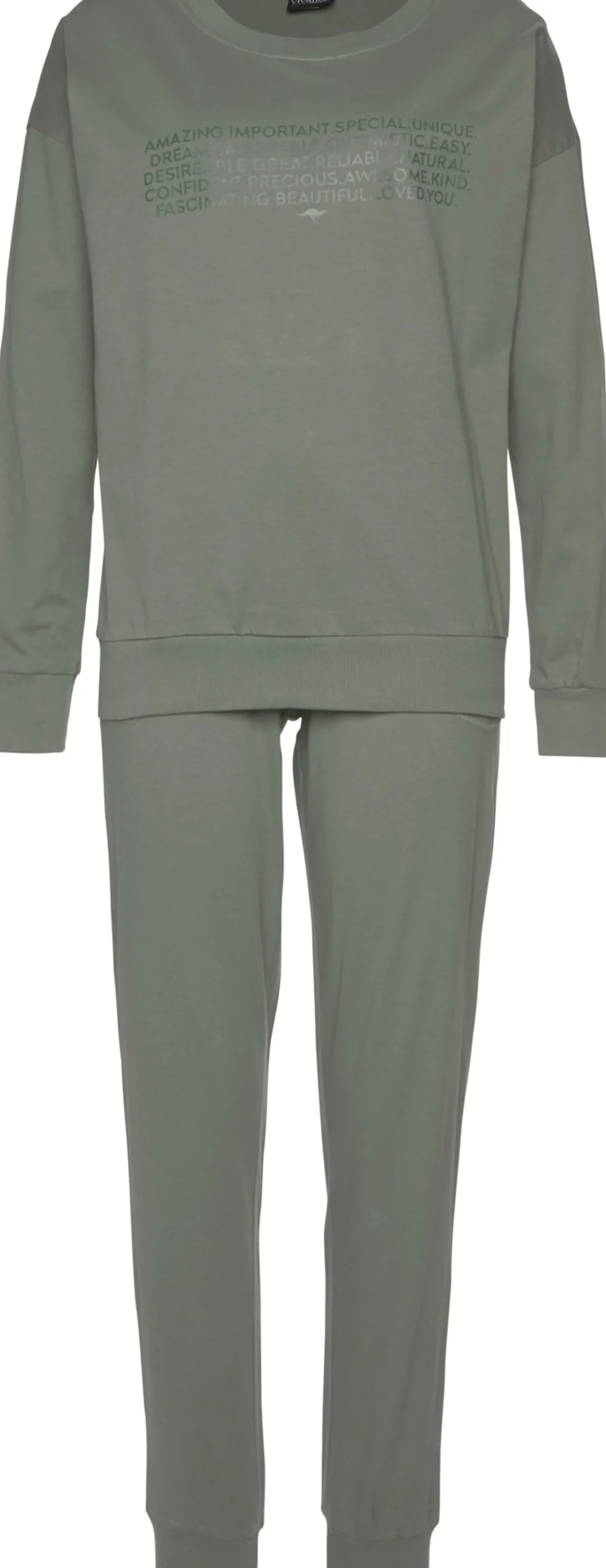 Nachtwäsche|KangaROOS Pyjama khaki