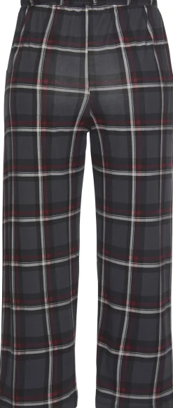 Nachtwäsche|s.Oliver Pyjamahose bordeaux-kariert