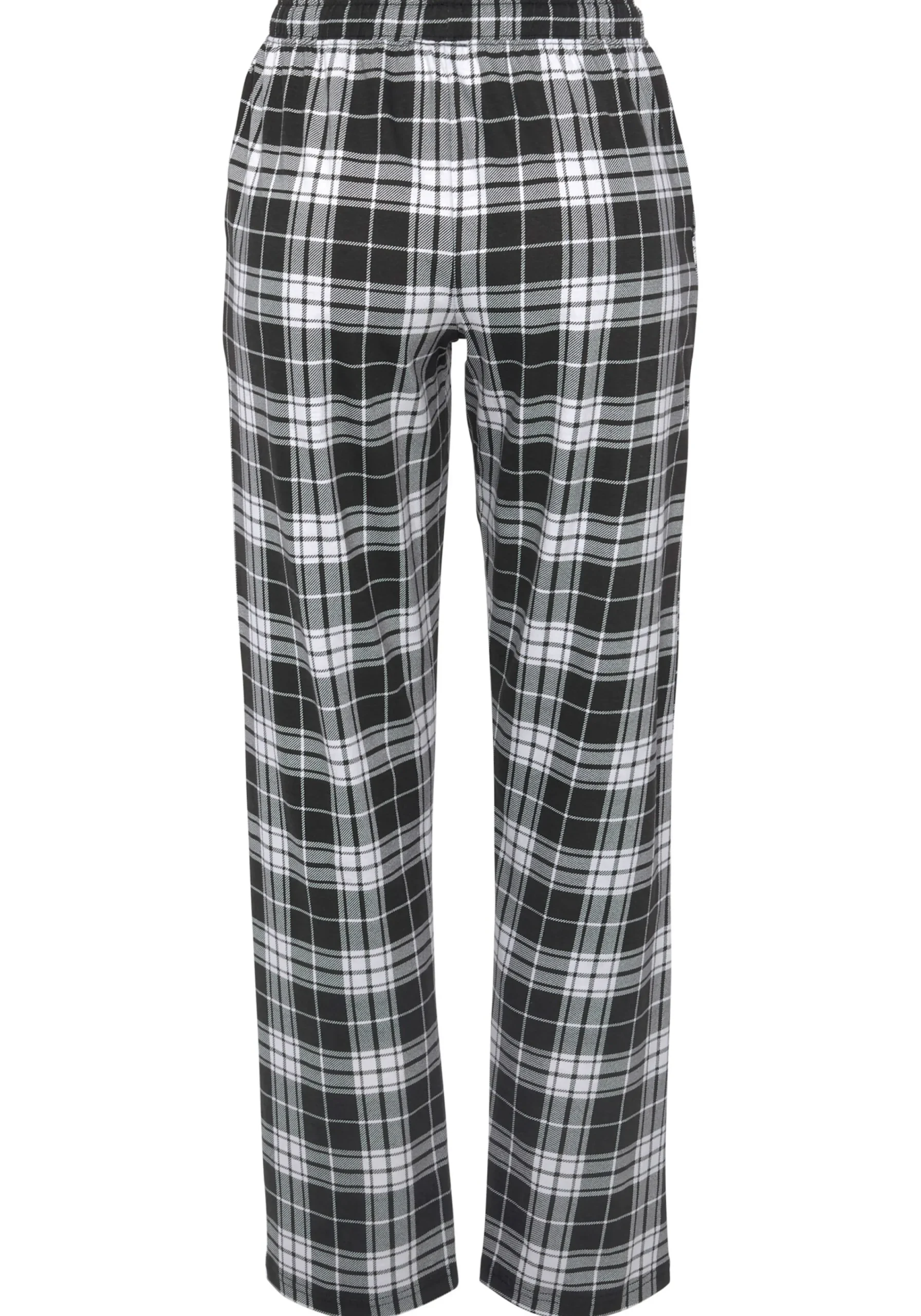 Nachtwäsche|Vivance Dreams Pyjamahose schwarz-weißkariert
