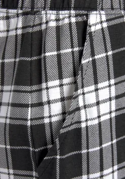 Nachtwäsche|Vivance Dreams Pyjamahose schwarz-weißkariert