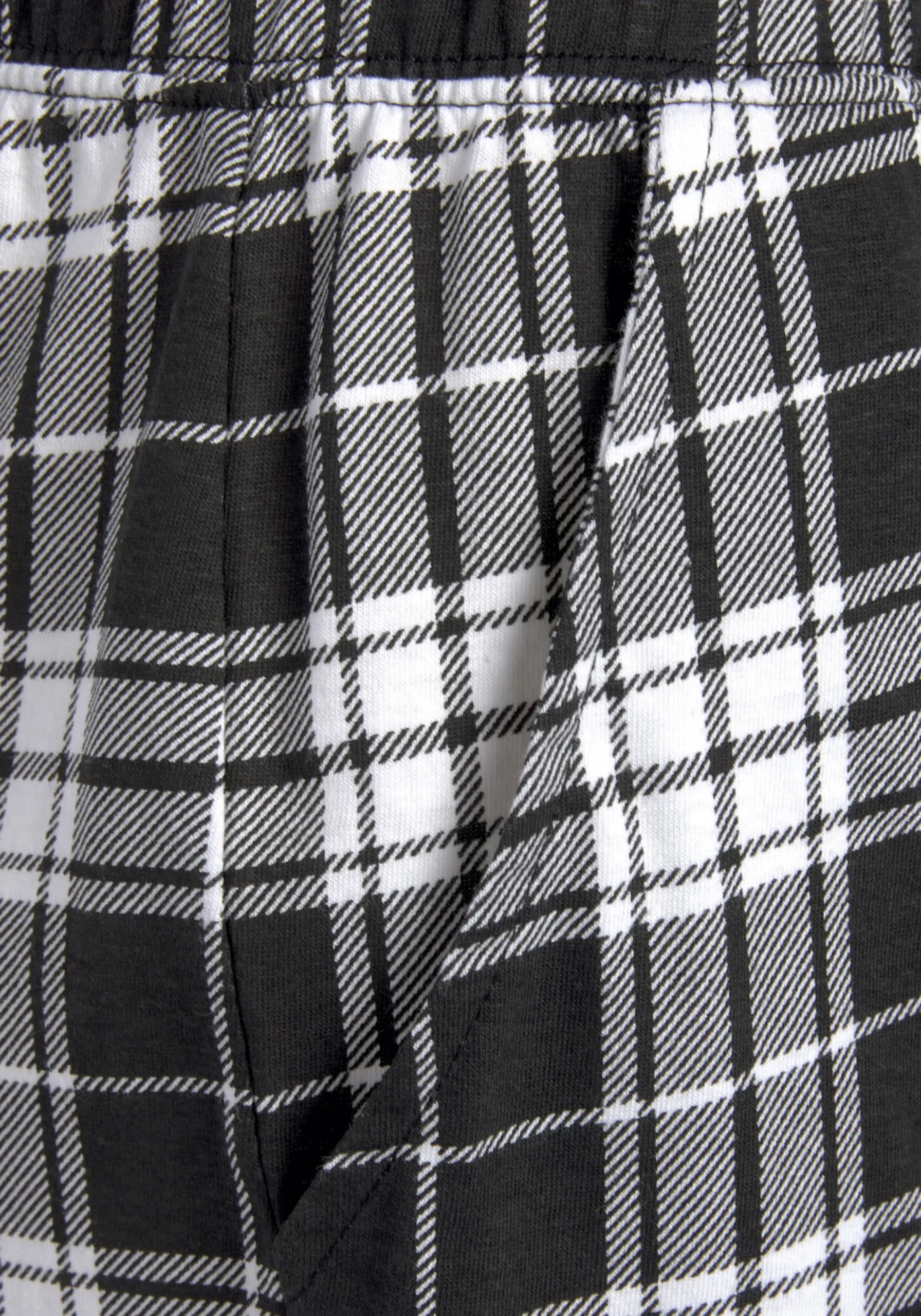 Nachtwäsche|Vivance Dreams Pyjamahose schwarz-weißkariert