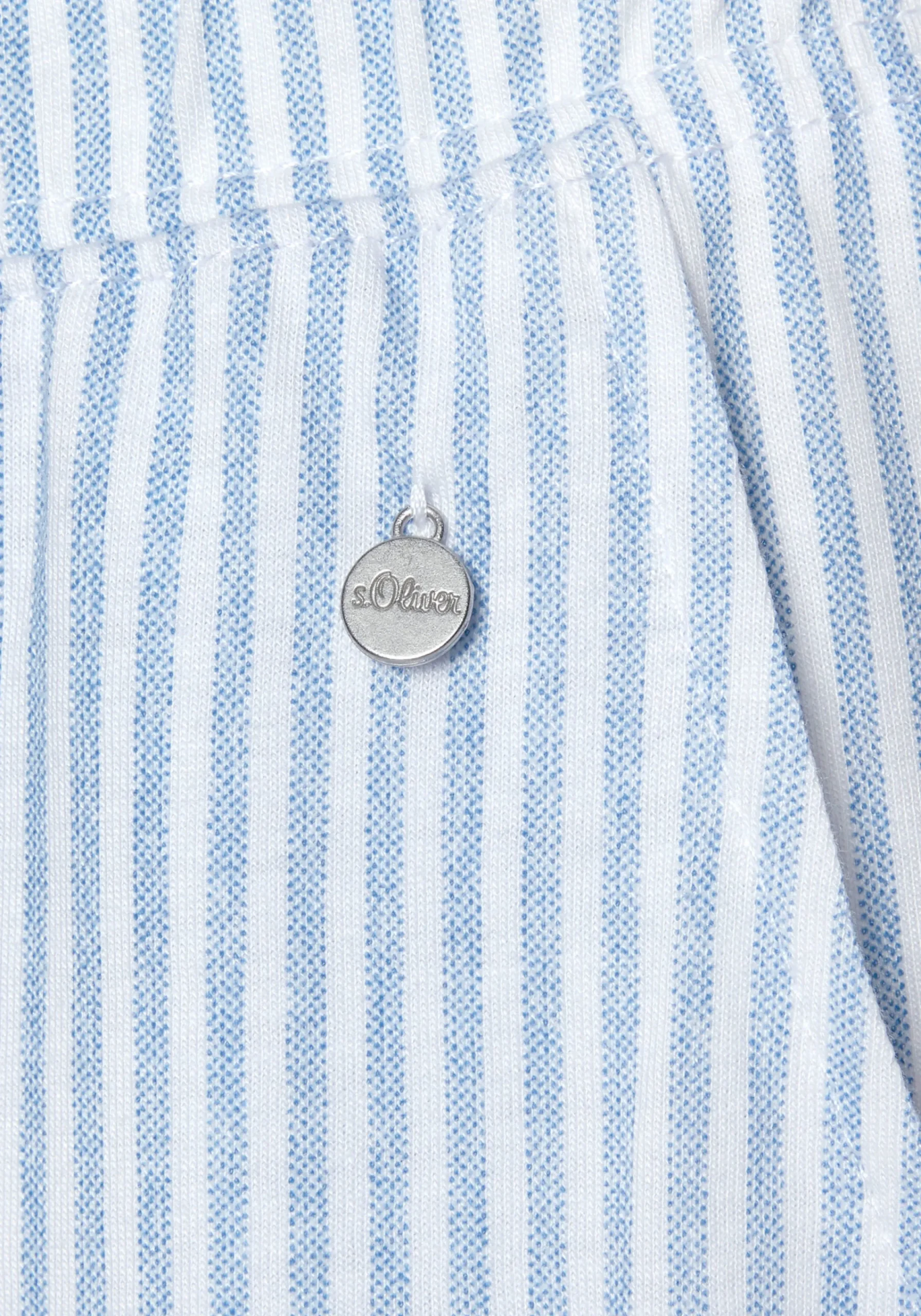 Nachtwäsche|s.Oliver Pyjamahose himmelblau-gestreift