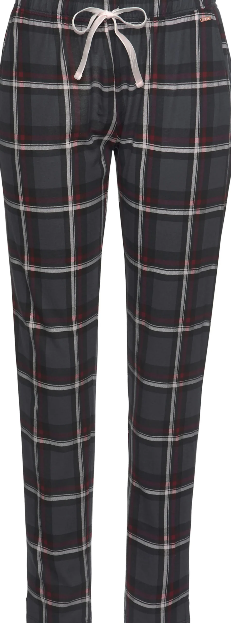Nachtwäsche|s.Oliver Pyjamahose bordeaux-kariert