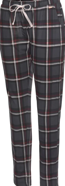 Nachtwäsche|s.Oliver Pyjamahose bordeaux-kariert