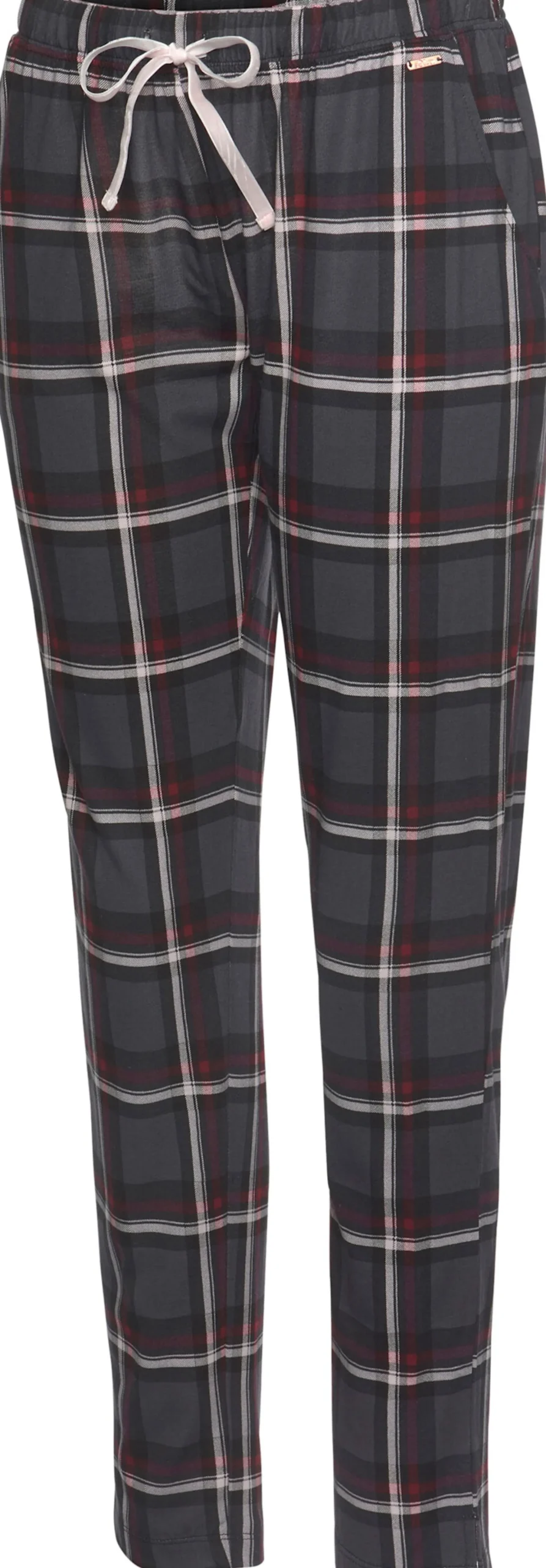 Nachtwäsche|s.Oliver Pyjamahose bordeaux-kariert