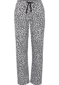 Nachtwäsche|Vivance Dreams Pyjamahose schwarz-weißgemustert