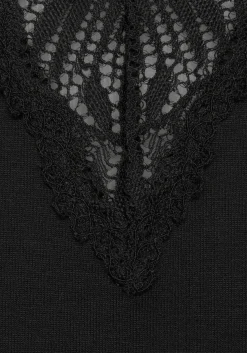 Nachtwäsche|LASCANA Pyjamaoberteil schwarz
