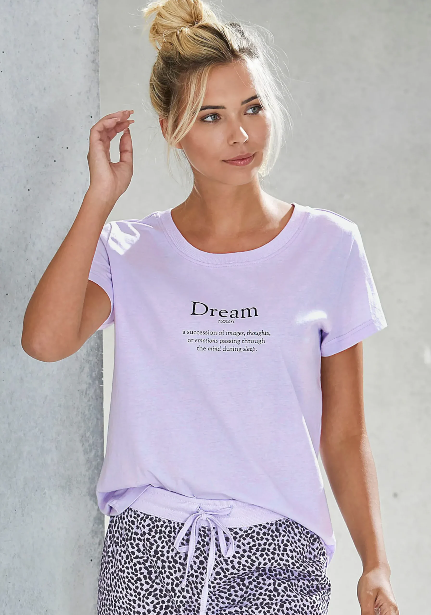 Nachtwäsche|Vivance Dreams Pyjamaoberteil violett