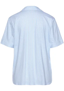 Nachtwäsche|s.Oliver Pyjamaoberteil himmelblau-gestreift