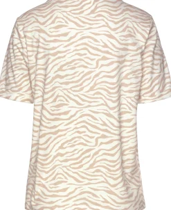 Homewear|Nachtwäsche|LASCANA Pyjamaoberteil ecru-nougat