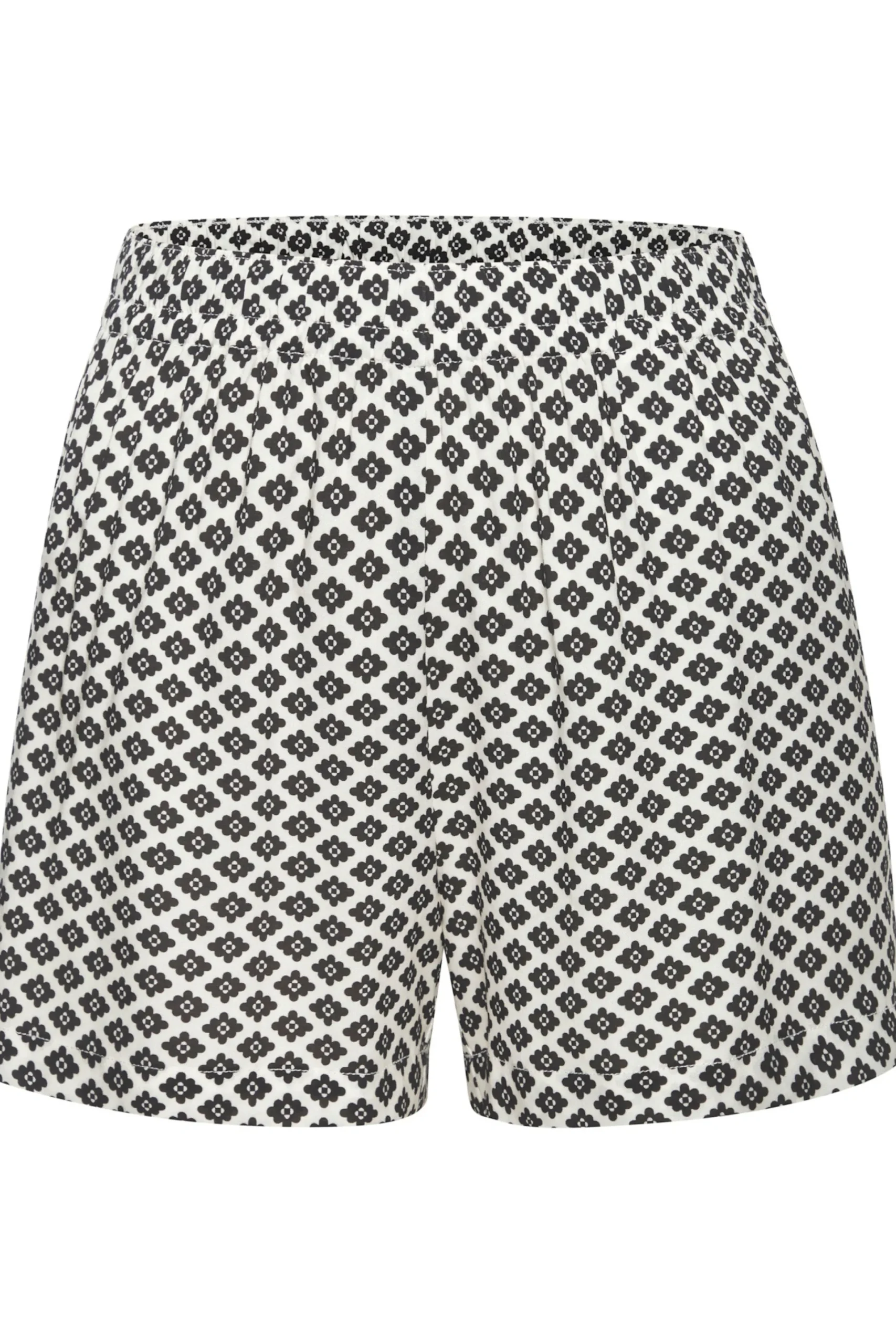 Nachtwäsche|LASCANA Pyjamashorts schwarz-weiß-gemustert