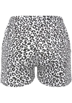 Nachtwäsche|Vivance Dreams Pyjamashorts schwarz-weißgemustert