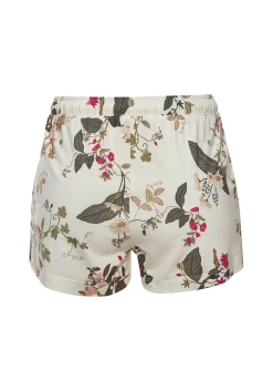 Nachtwäsche|LASCANA Pyjamashorts ecrugeblümt