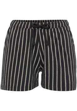 Nachtwäsche|Vivance Dreams Pyjamashorts schwarz-weiß