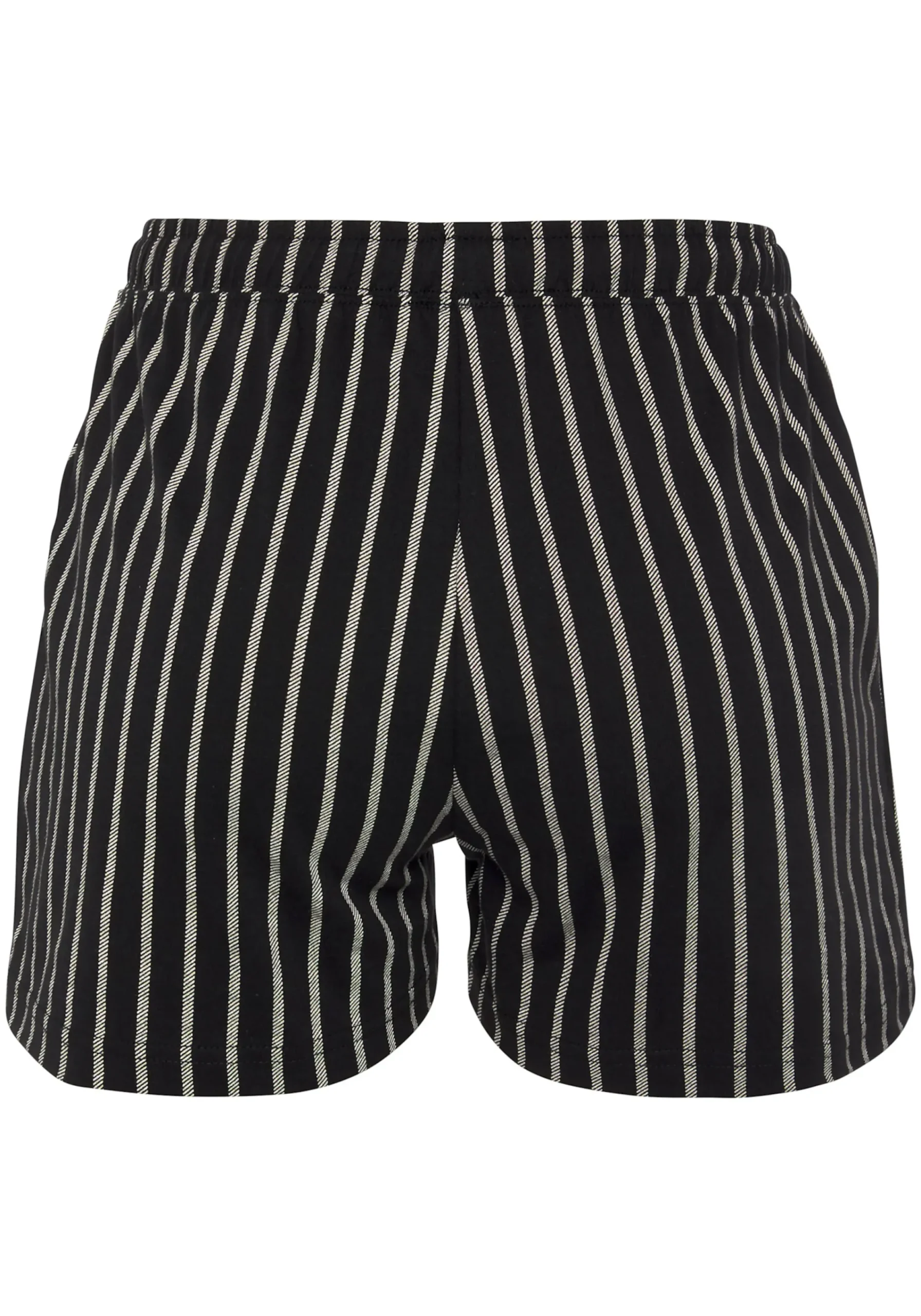 Nachtwäsche|Vivance Dreams Pyjamashorts schwarz-weiß