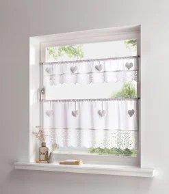 Gardinen & Rollos|heine home Querbehang offwhite