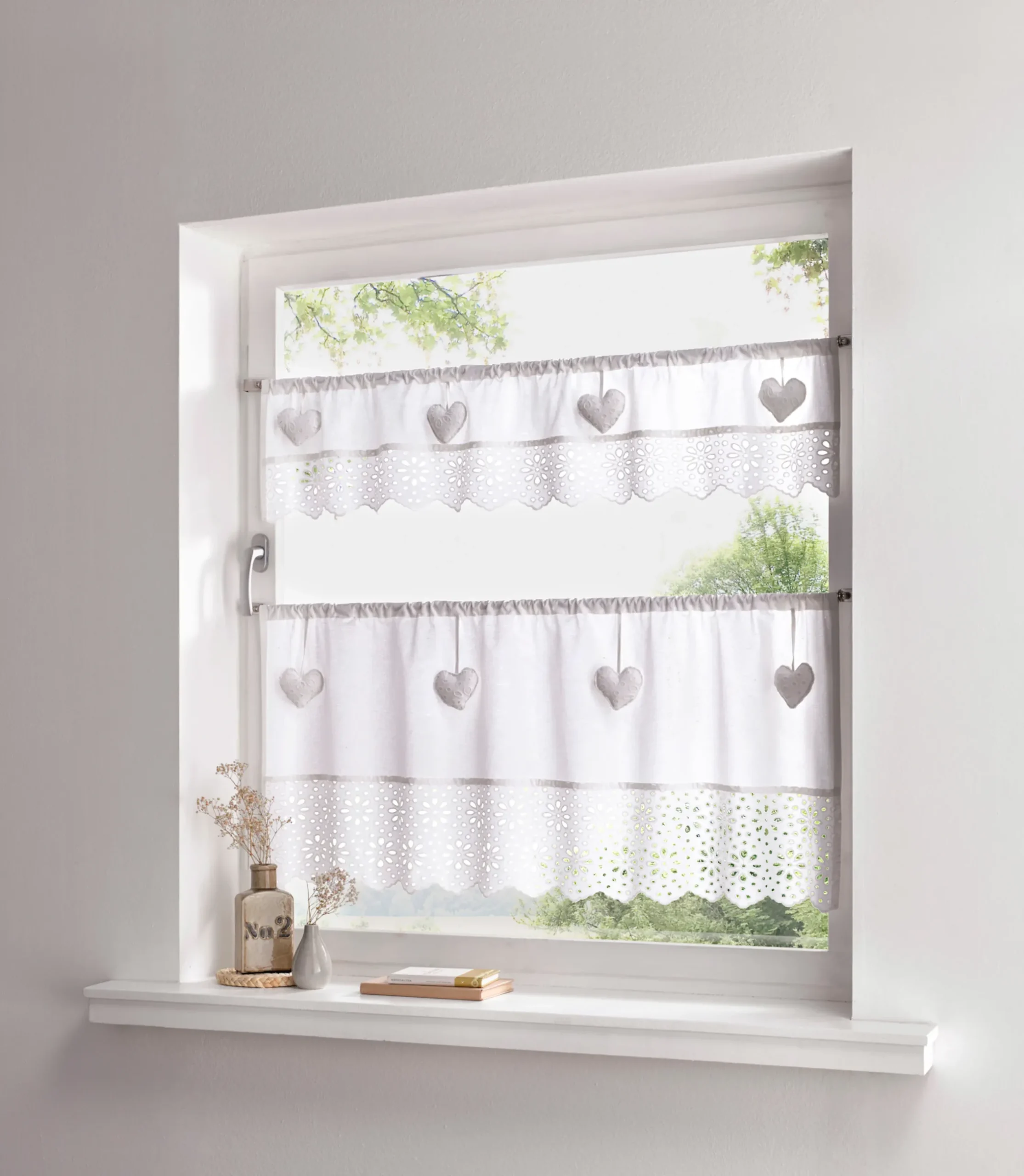 Gardinen & Rollos|heine home Querbehang offwhite