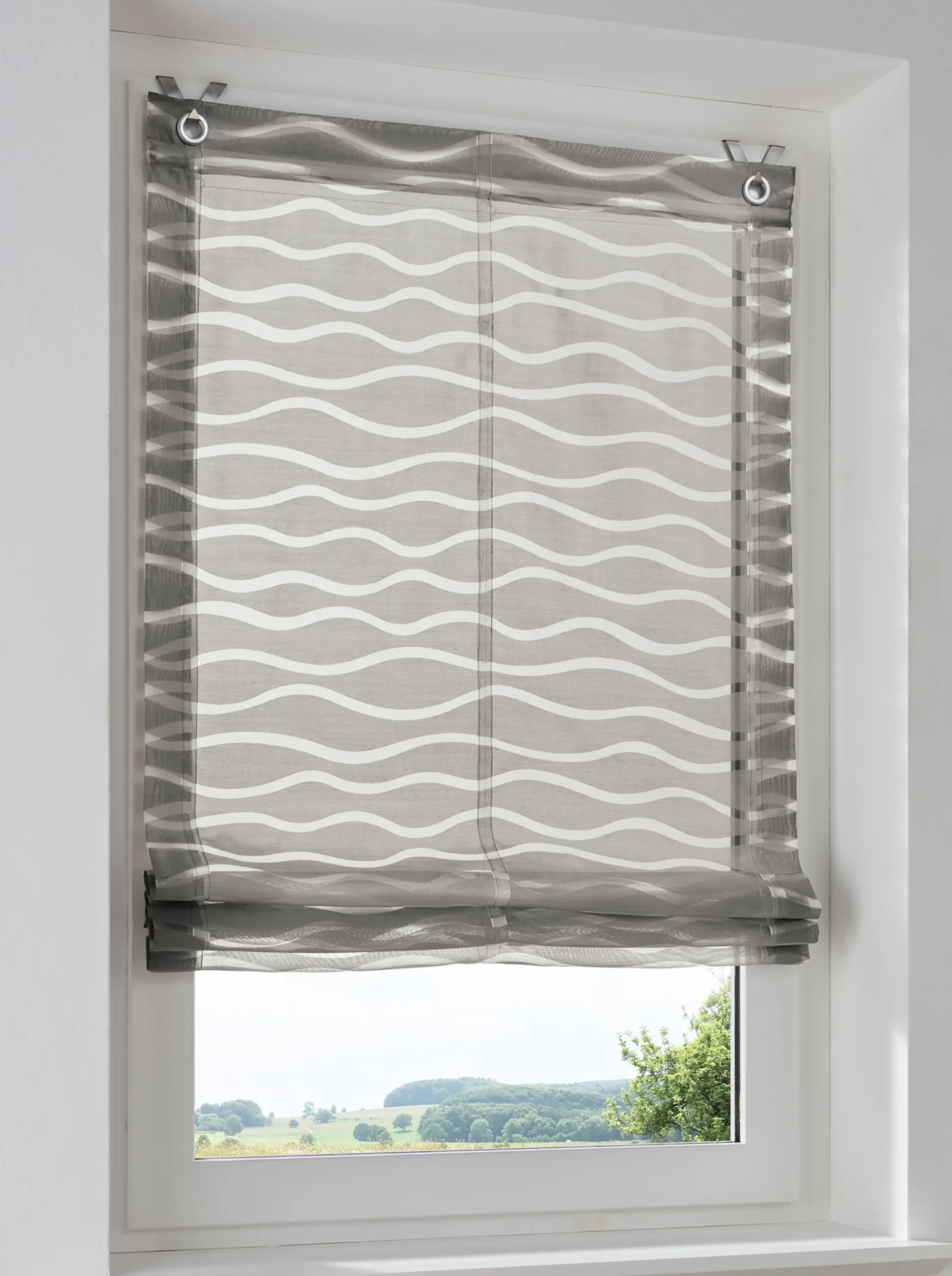 Gardinen & Rollos|heine home Raffrollo grau