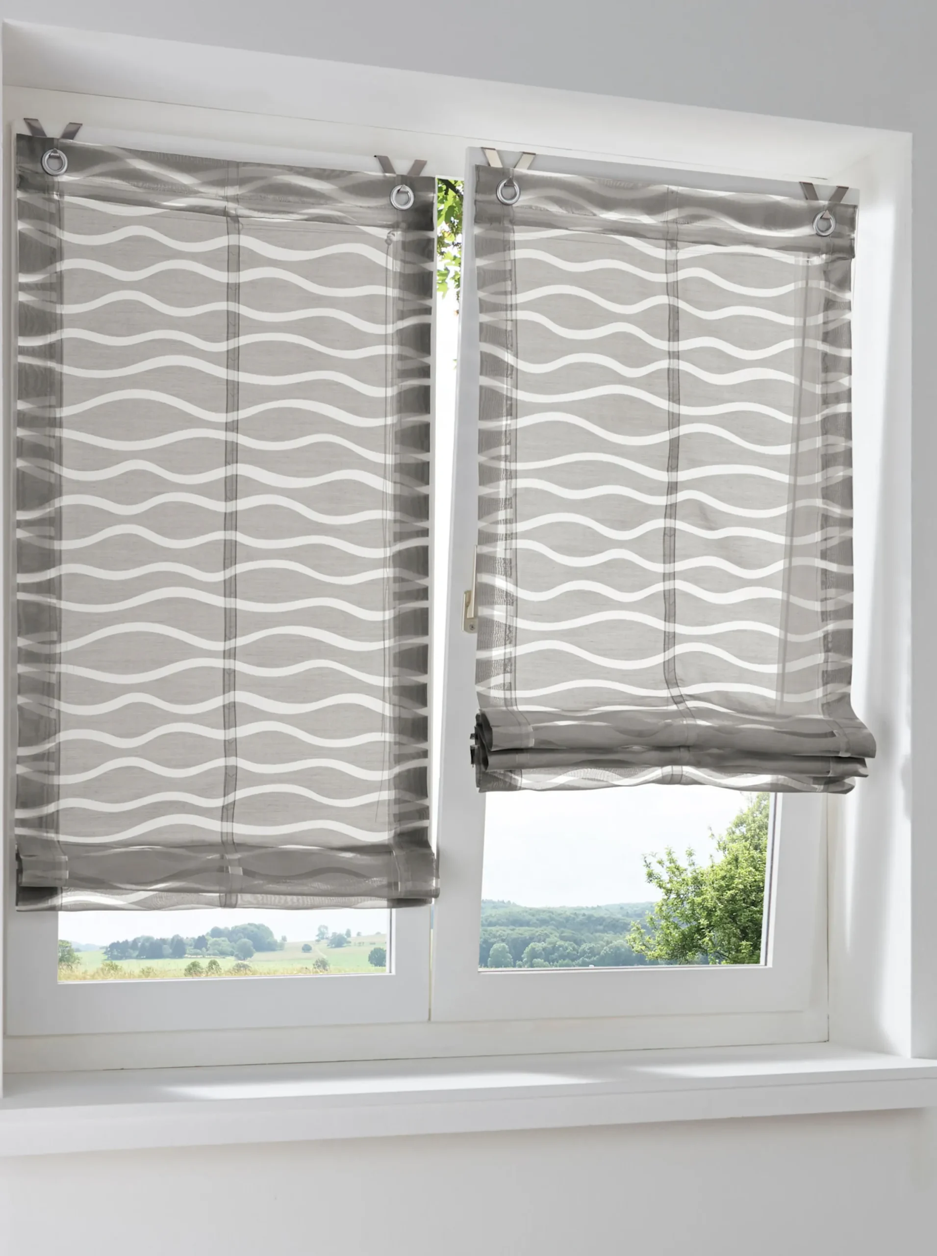 Gardinen & Rollos|heine home Raffrollo grau