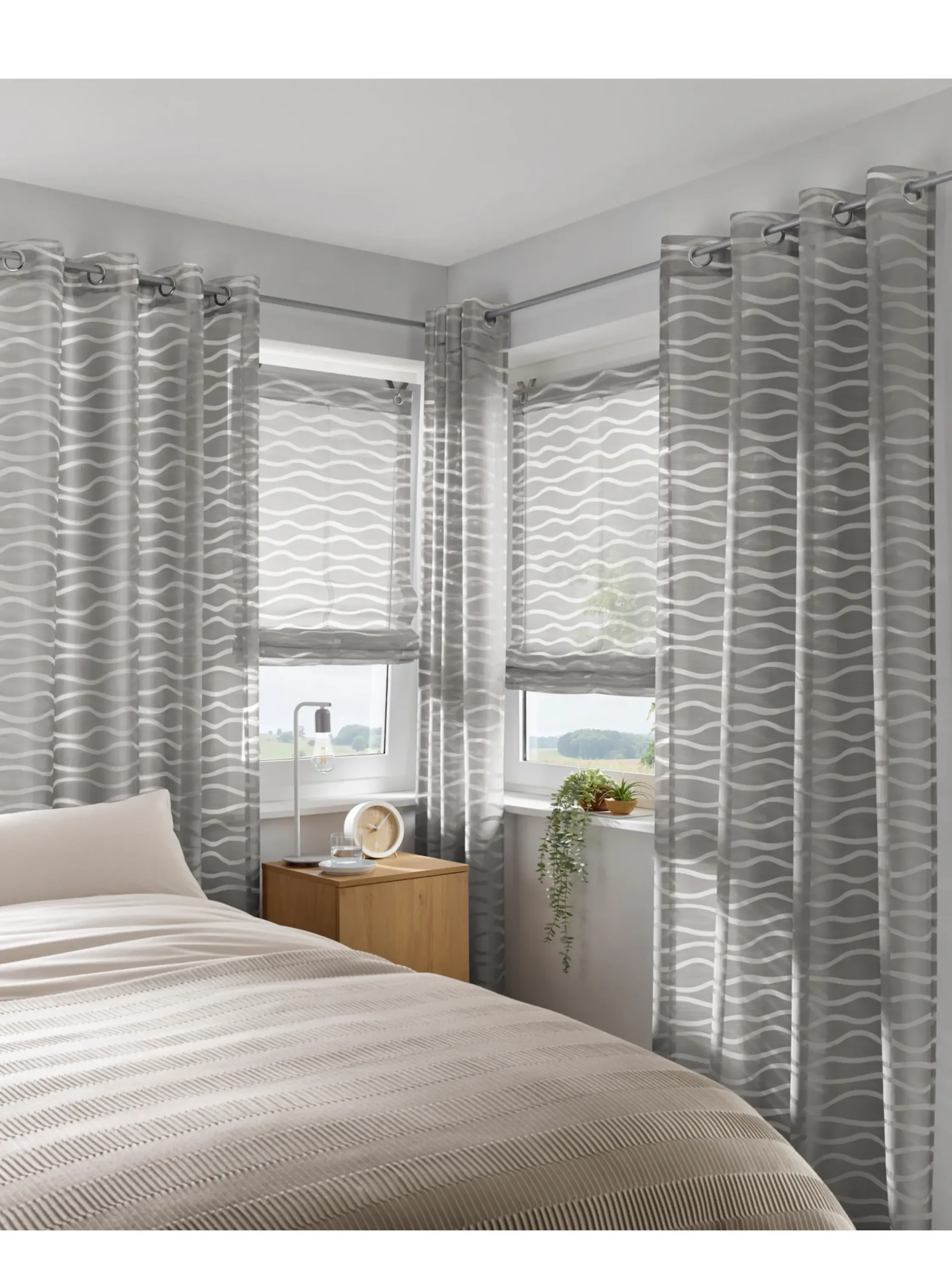 Gardinen & Rollos|heine home Raffrollo grau